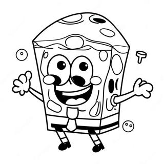 Halloween Spongebob Coloring Page 8571-7184