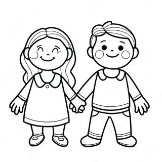 Two Bff Coloring Pages