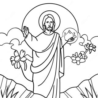 He Is Risen Coloring Pages