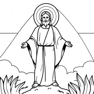 He Is Risen Coloring Page 8601-7206