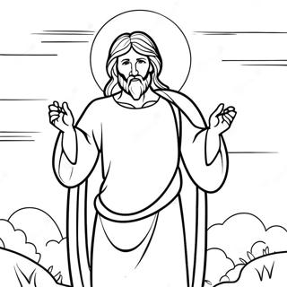 He Is Risen Coloring Page 8601-7208