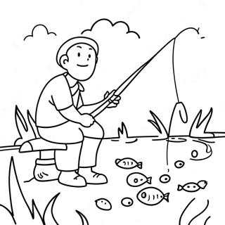 Fishing Coloring Page 8611-7215