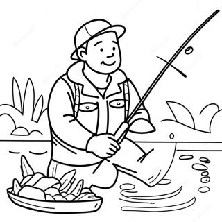 Fishing Coloring Page 8611-7216