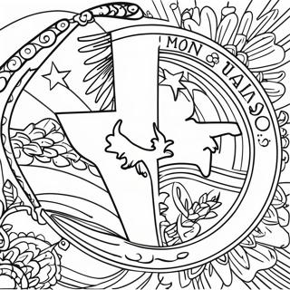 Texas State Flag Coloring Page 8621-7218