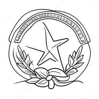 Texas State Flag Coloring Page 8621-7219