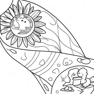 Texas State Flag Coloring Page 8621-7220