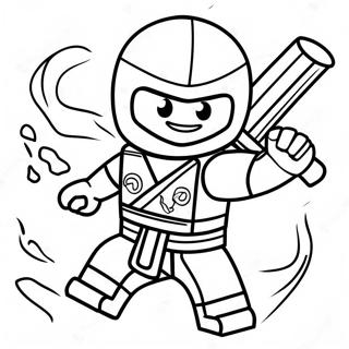 Kai Ninjago In Action Coloring Page 8632-7233