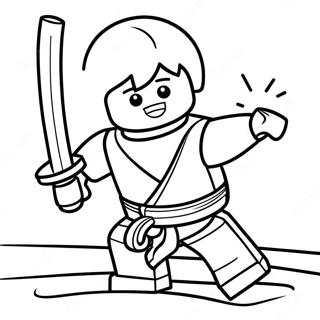 Kai Ninjago In Action Coloring Page 8632-7234