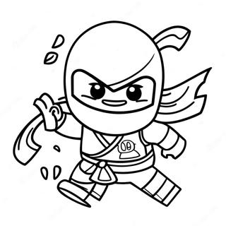 Kai Ninjago In Action Coloring Page 8632-7235