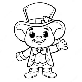 Cute Irish Leprechaun Coloring Page 8652-7252