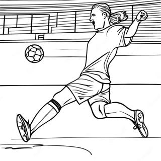 Haaland Scoring A Goal Coloring Page 8672-7262