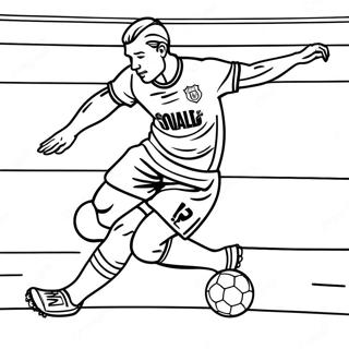 Haaland Scoring A Goal Coloring Page 8672-7263