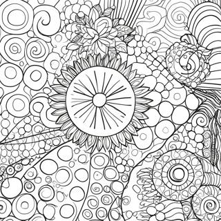 Colorful Dot Patterns Coloring Page 8682-7277