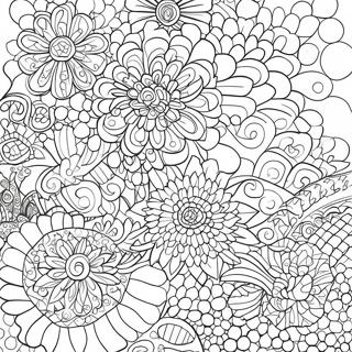 Colorful Dot Patterns Coloring Page 8682-7278