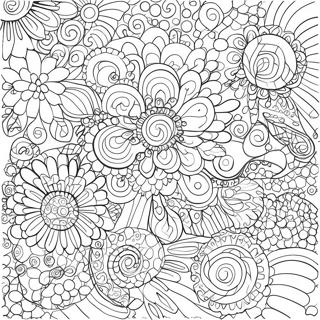 Colorful Dot Patterns Coloring Page 8682-7280