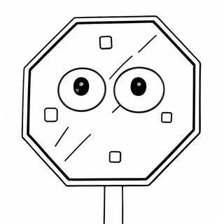 Stop Sign Coloring Page 8711-7295