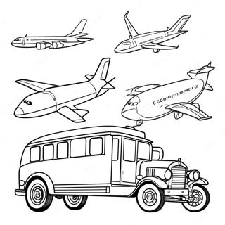 Transportation Coloring Page 871-686