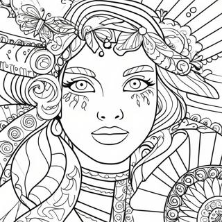 Colorful Sharpie Art Coloring Page 8722-7305