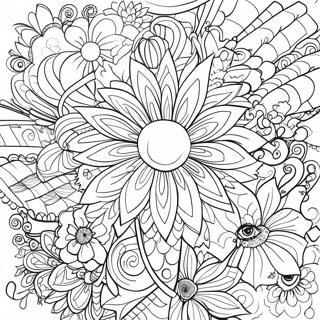 Colorful Sharpie Art Coloring Page 8722-7307