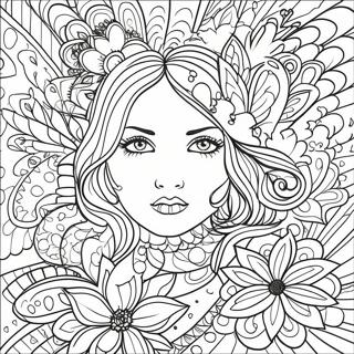 Colorful Sharpie Art Coloring Page 8722-7308