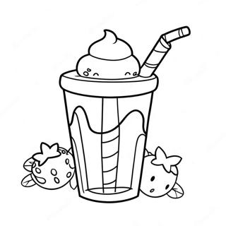 Milkshake Coloring Pages