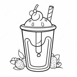 Milkshake Coloring Page 8731-7312