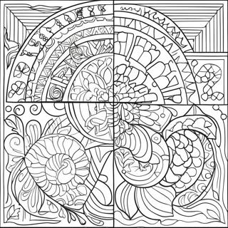 Mosaic Coloring Page For Kids 8741-7318