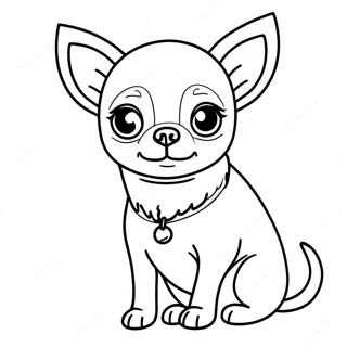 Chihuahua Coloring Page 8751-7330