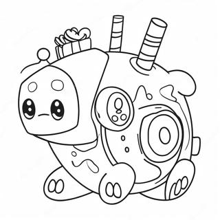 Colorful Wubbox Character Coloring Page 8762-7335