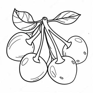 Cherries Coloring Page 8771-7344