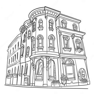 Buildings Coloring Pages