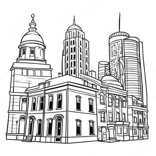 Buildings Coloring Page 8791-7363