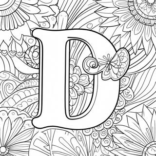 Letter D Coloring Page 881-702