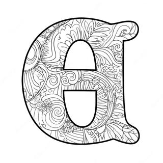 Letter D Coloring Page 881-703