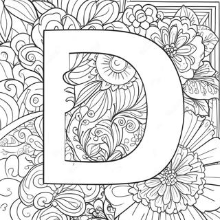 Letter D Coloring Page 881-704