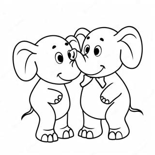 Elephant And Piggie Coloring Pages