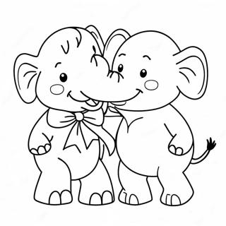 Adventurous Elephant And Piggie Coloring Page 8832-7391