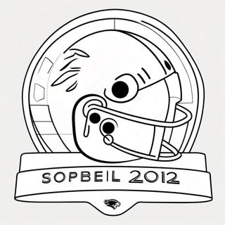 Superbowl 2024 Logo Coloring Page 8841-7403