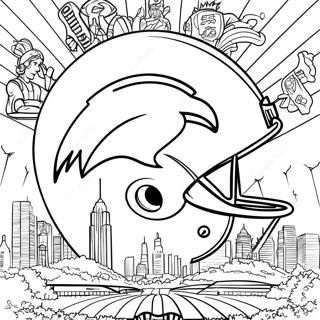 Superbowl 2024 Logo Coloring Page 8841-7404