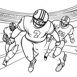 Exciting Superbowl 2024 Game Scene Coloring Page 8842-7398