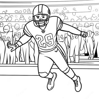 Exciting Superbowl 2024 Game Scene Coloring Page 8842-7400