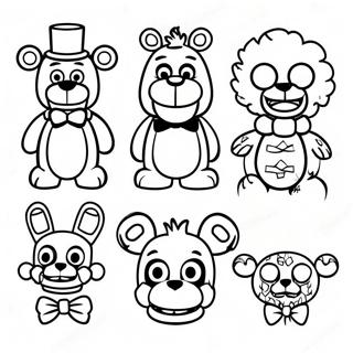 Nightmare Five Nights At Freddy's Coloring Pages