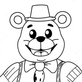 Freddy Fazbear Spooky Coloring Page 8872-7428