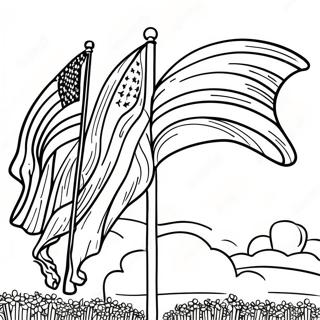 Flag Day Coloring Pages