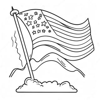 Colorful Flag Day Celebration Coloring Page 8882-7434