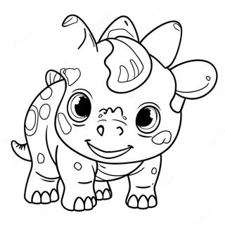 Triceratops Coloring Page 8891-7440