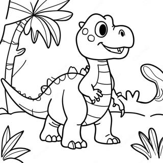 Dinosaur Sheet Adventures Coloring Pages