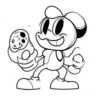 Cuphead Coloring Pages