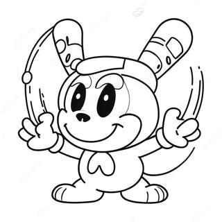 Cuphead Coloring Page 891-707