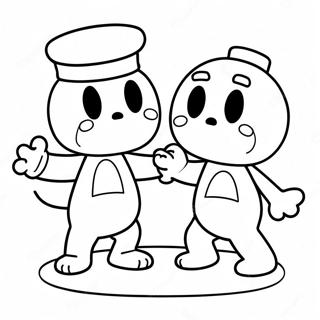 Cuphead And Mugman Adventure Coloring Page 892-712